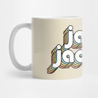 Janet Jackson - Retro Rainbow Letters Mug